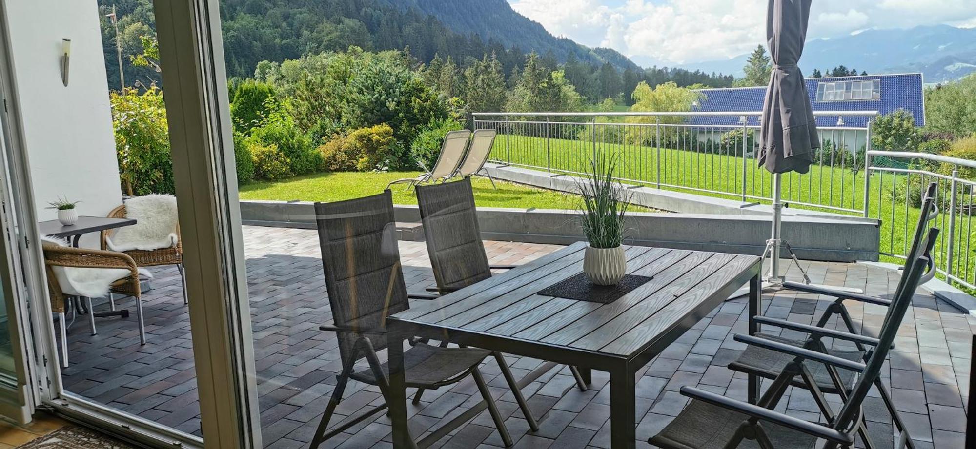 Ferienwohnung Panoramablick Rettenberg Exterior foto